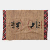 rendiervoer - Personaliseren Theedoek (Horizontaal)