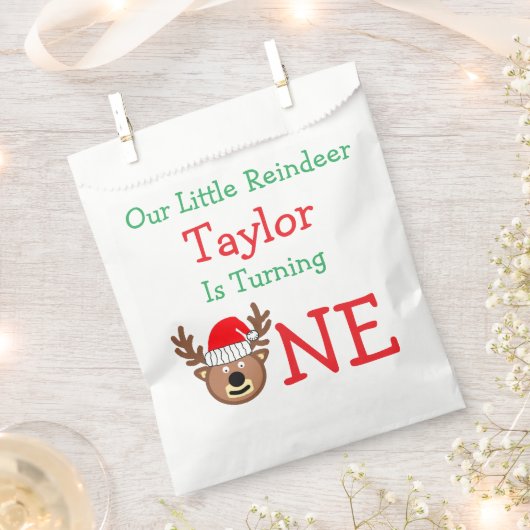 rendierziekte 1ste verjaardag bedankzakje (Geknipt)