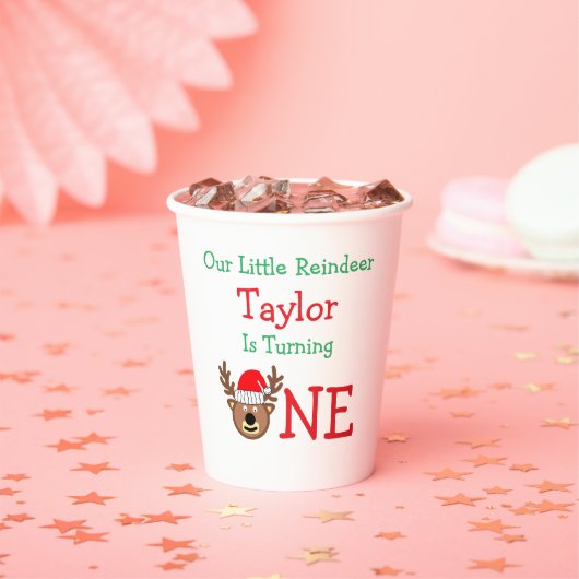 rendierziekte 1ste verjaardag papieren bekers (Insitu)