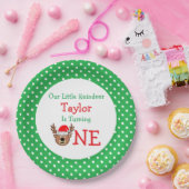 rendierziekte 1ste verjaardag papieren bordje (Feest)