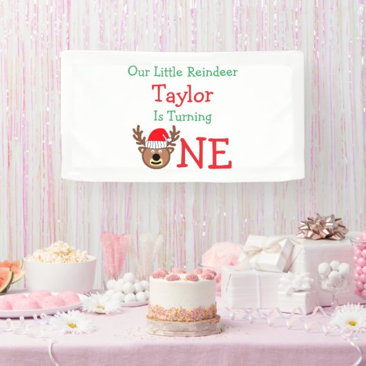rendierziekte 1ste verjaardag spandoek (Feest)