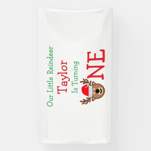 rendierziekte 1ste verjaardag spandoek (Verticaal)