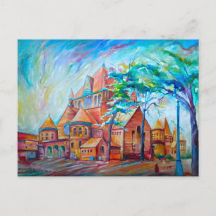 Renditie van ETS-gebouw ~ Detroit-Inspired-Series Briefkaart