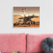 Renditie van Mars Rover door kunstenaar Canvas Afdruk (Insitu (Woonkamer))