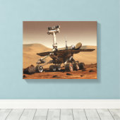 Renditie van Mars Rover door kunstenaar Canvas Afdruk (Insitu (Houten vloer))