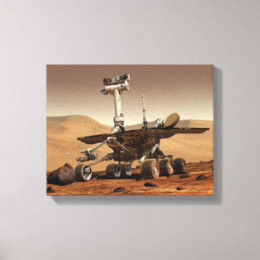 Renditie van Mars Rover door kunstenaar Canvas Afdruk (Voorkant)
