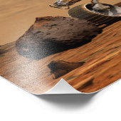 Renditie van Mars Rover door kunstenaar Foto Afdruk (Hoek)