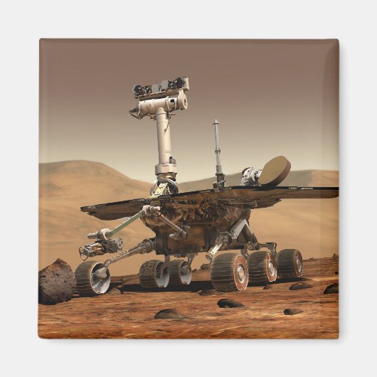 Renditie van Mars Rover door kunstenaar Magneet (Voorkant)