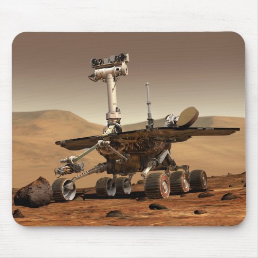 Renditie van Mars Rover door kunstenaar Muismat (Voorkant)