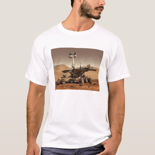 Renditie van Mars Rover door kunstenaar T-shirt (Voorkant)