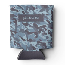 Rendy blue camouflage patroon met naam