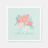 Rendy en mooi bloemontwerp servet (Voorkant)