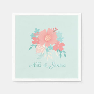 Rendy en mooi bloemontwerp servet