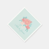 Rendy en mooi bloemontwerp servet (Hoek)