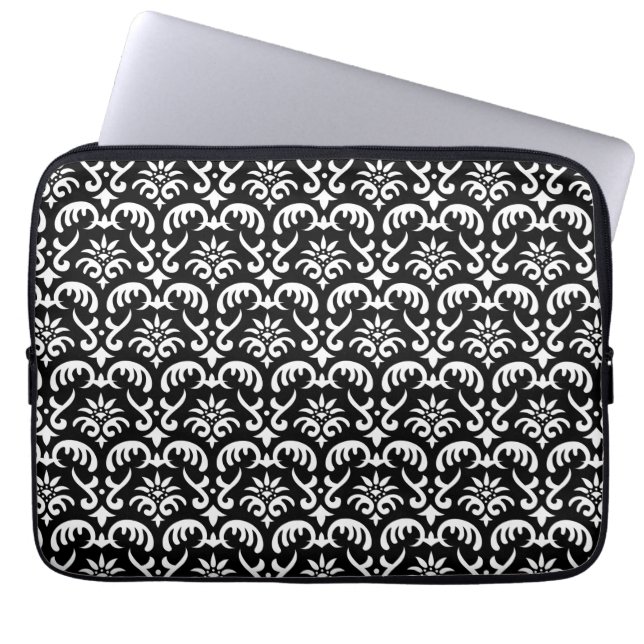 Rendy en zwarte mod-laptophoes laptop sleeve (Voorkant)