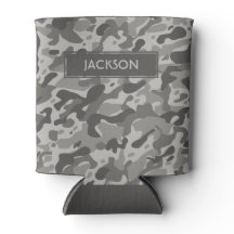 Rendy grijze camouflage patroon met naam
