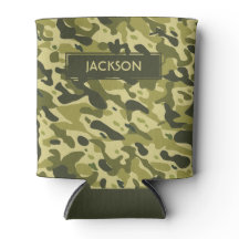 Rendy groen camouflage patroon met naam