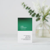 Rendy groen, verticaal, uniek visitekaartje (Staand voorkant)