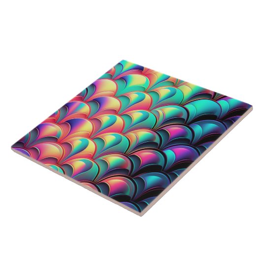 Rendy-irdescentiepatroon Tegeltje (Zijkant)