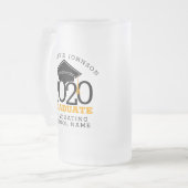 Rendy-klasse 2020 Afstuderen Matglas Bierpul (Voorkant links)