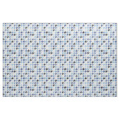 Rendy mode blauw en wit houndstooth patroon stof (Yard (91,4 cm))