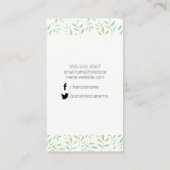 Rendy Monogram / Bladeren en Bijkantoren Visitekaartje (Achterkant)