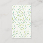 Rendy Monogram / Bladeren en Bijkantoren Visitekaartje (Achterkant)