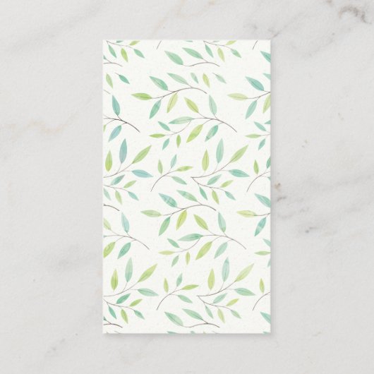 Rendy Monogram / Bladeren en Bijkantoren Visitekaartje (Achterkant)