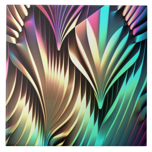 Rendy multicolore patroonkeramische tegel tegeltje (Voorkant)