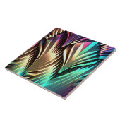 Rendy multicolore patroonkeramische tegel tegeltje (Zijkant)