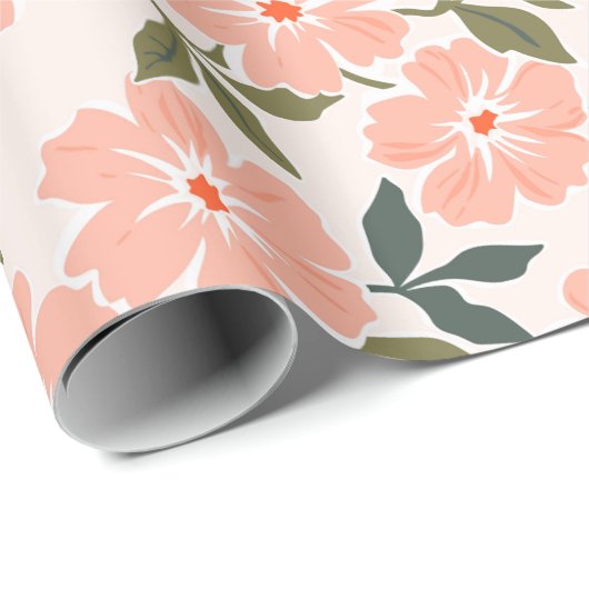 Rendy naadloos  bloempatroon. eindeloze cadeaupapier (Rol Hoek)