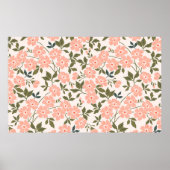 Rendy naadloos  bloempatroon. eindeloze poster (Voorkant)