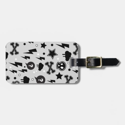 Rendy patroon bagagelabel (Voorkant horizontaal)
