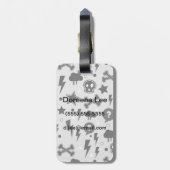 Rendy patroon bagagelabel (Achterkant verticaal)