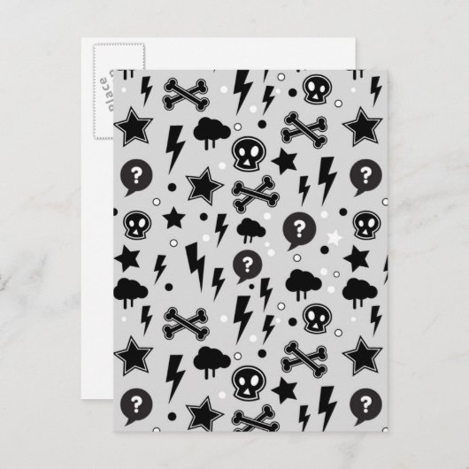 Rendy patroon briefkaart (Voorkant / Achterkant)