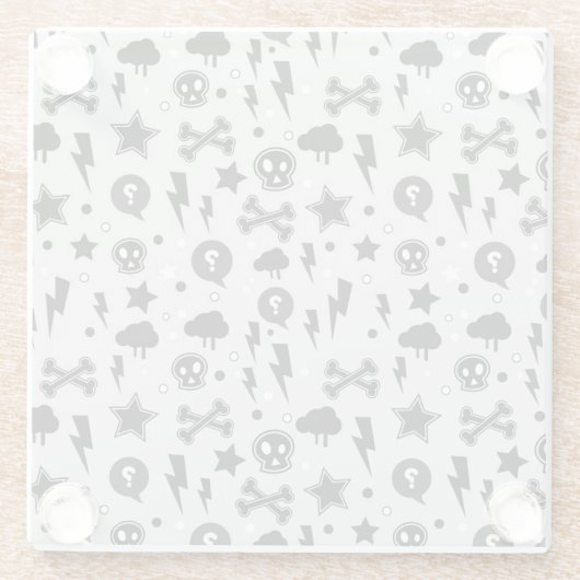 Rendy patroon glazen onderzetter (Achterkant)