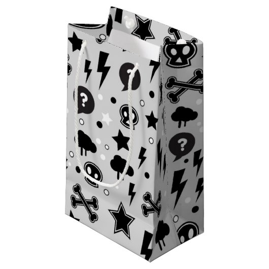 Rendy patroon klein cadeauzakje (Voorkant Gekanteld)