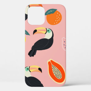 Rendy patroon met abstract tropisch oerwoud Case-Mate iPhone case