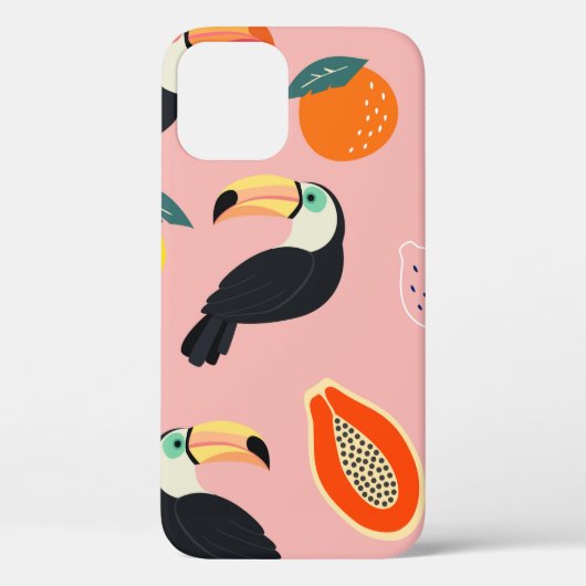 Rendy patroon met abstract tropisch oerwoud Case-Mate iPhone case (Achterkant)