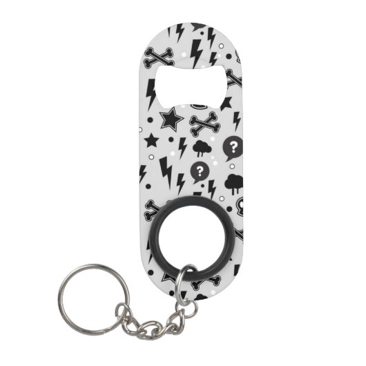 Rendy patroon mini flessenopener (Voorkant)