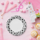 Rendy patroon papieren bordje (Feest)