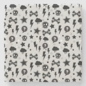 Rendy patroon stenen onderzetter (Voorkant)