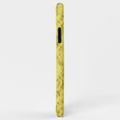 Rendy patroon van onbewerkte bladfolie met een ruw Case-Mate iPhone case (Achterkant/rechts)