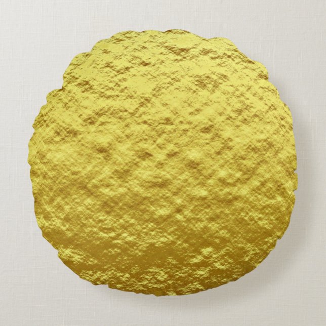 Rendy patroon van onbewerkte bladfolie met een ruw rond kussen (Voorkant)