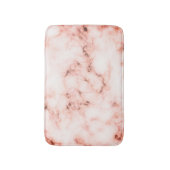 Rendy roze en witte marmer textuur badmat (Voorkant Verticaal)