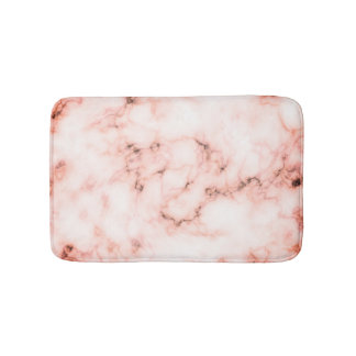 Rendy roze en witte marmer textuur badmat