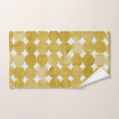Rendy waterverf gele stippen patroon bad handdoek (Handdoek)