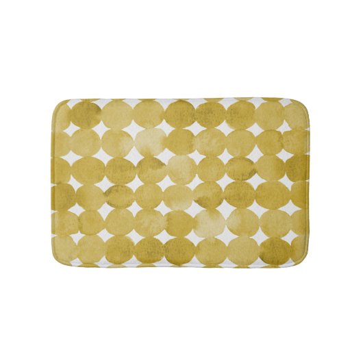Rendy waterverf gele stippen patroon badmat (Voorkant)