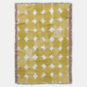 Rendy waterverf gele stippen patroon deken (Voorkant Verticaal)