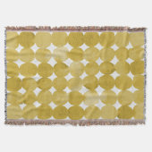 Rendy waterverf gele stippen patroon deken (Voorkant)